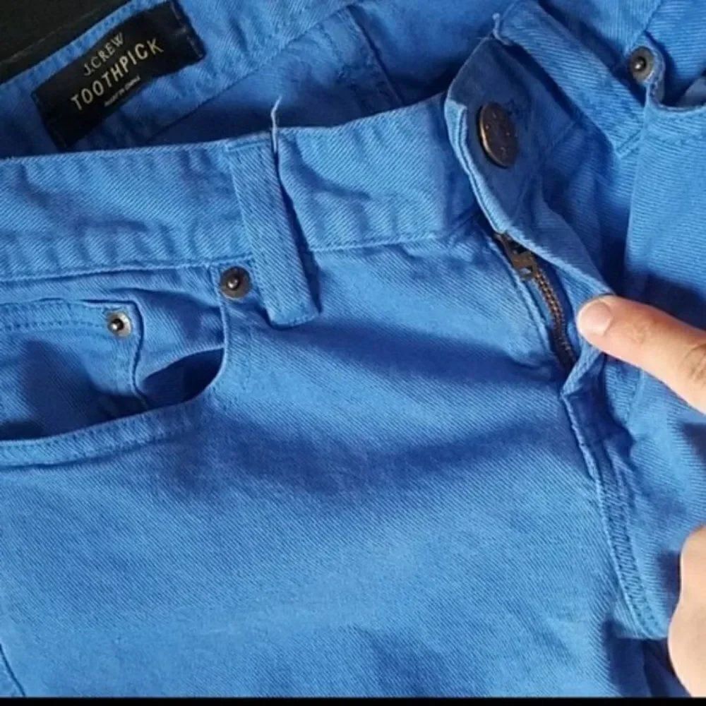 J.crew Blue Toothpick Jeans - Picture 6 of 9